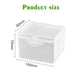 thumbnail image 4 of Caja de almacenamiento transparente rectangular con tapa, caja de polipropileno, caja de embalaje de plástico transparente de 150 mm de largo., 4 of 5