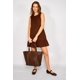 thumbnail image 1 of Vestido Corto Isabel Chocolate cafe XL, 1 of 5