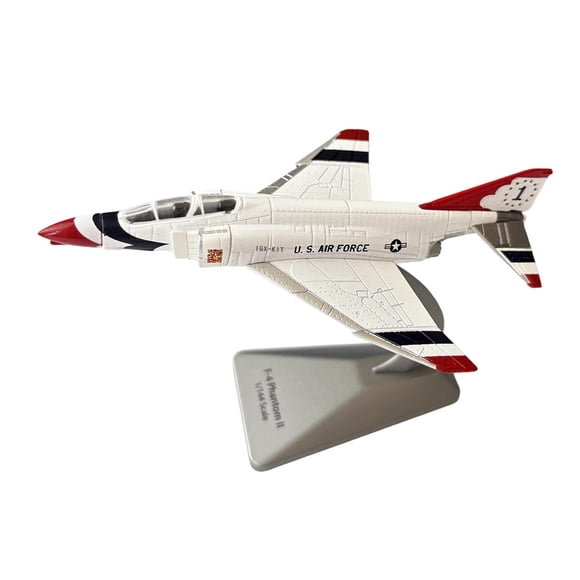 Modelo De Caza A Escala 1/144, Modelo De Avión De Aleación Fundida A Presión Para Estanterías, Cafeterías, Bares, Color Blanco Plateado.