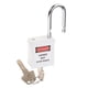 thumbnail image 3 of Seguridad Bloqueo de seguridad Candado con llave diferente blanco, 3 of 5
