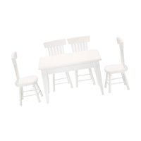 Bothyi - Paquete De 5 Muebles De Casa De Muñecas Accesorios De Juguetes Diy Madera 1/12 Para Casa De Muñecas