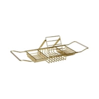 Magideal - Estante Para Lavabo De Baño, Tablero De Mesa Para Bañera, Estante Para Bañera De Hidromasaje, Bandeja Sobre Bañera, Estante Para Bañera Para Champú, D Oro Con Soporte