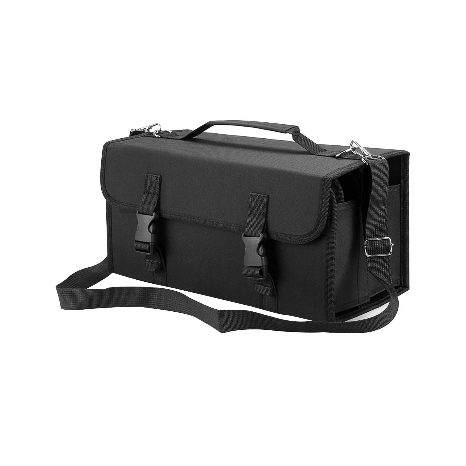 Magideal - Estuche Para Rotuladores De Gran Capacidad Con 120 Ranuras, Bolsa De Almacenamiento Duradera Para Rotuladores, Soporte Para Rotuladores De Lona Para