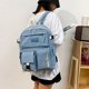 thumbnail image 3 of Canvas Women's Backpack Students School Bags for Girls Teenager Cute Multi-pocket Schoolbag Rucksack Handbags Laptop Backpack, 3 of 3