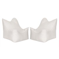 Bodevir - Set Pouf Potter 1C Felpa Crudo