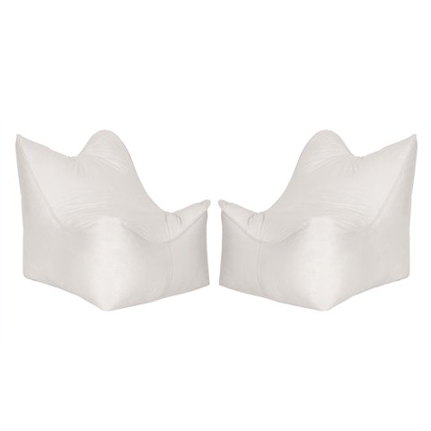 Bodevir - Set Pouf Potter 1C Felpa Crudo