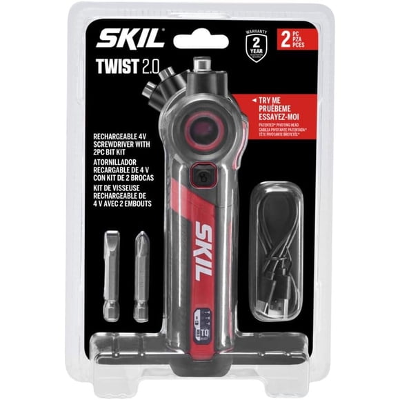 Atornillador Twist 2 0 4v Recargable Cabezal Pivotante