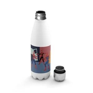 Creango - Botella Agua Termica Meme Spiderman De Acero Inoxidable