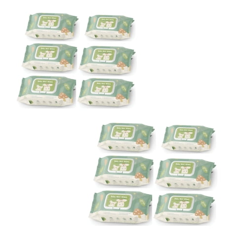 Toallitas Húmedas Con Tapa Pack 12X80 Unidades Lubabycas