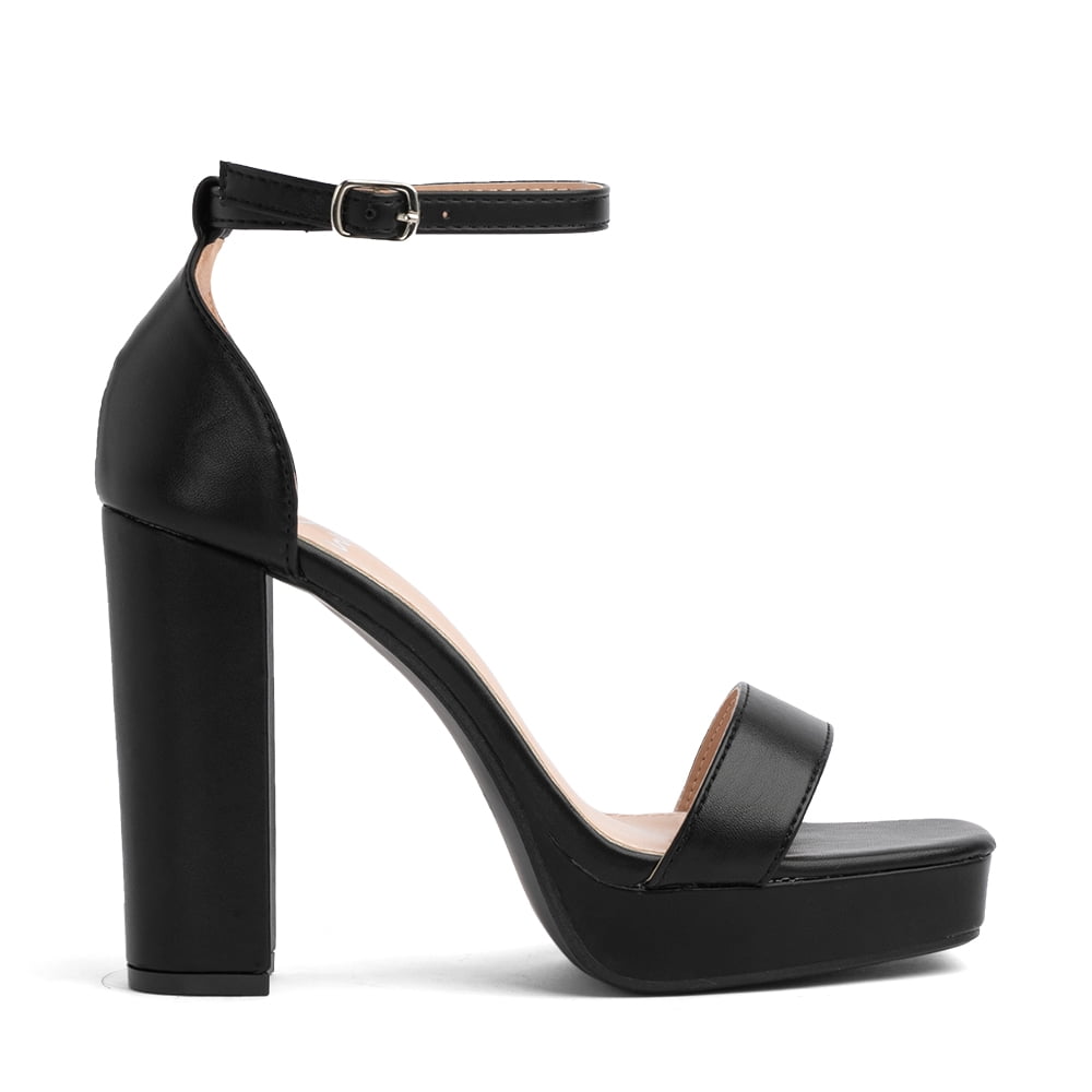 Sandalia Taco Fiesta Negra Mujer Weide You189