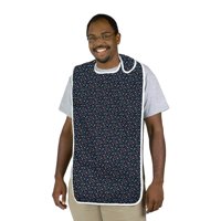 Dmi - Babero Duro-Med Para Adulto A La Hora De Comer, Impermeable, Estampado Elegante