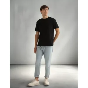 Creaprint - Polera Algodon Mc Hombre Negra Talla S