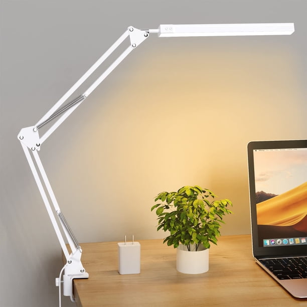Lámpara de escritorio LED TROPICALTREE con brazo articulado, 14 W, 3 modos de iluminación y 10 niveles de brillo