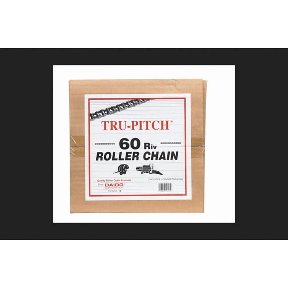 Cadena de rodillos Daido TRC60R-MD de 10 pies de acero #60