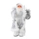thumbnail image 4 of 1x Mu?eco De Nieve Santa Claus Ornamento Decoración De La Mesa De Mesa Interior Decoración De La Estatua 30 Cm Sliver Lechas, 4 of 5