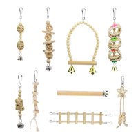 Ioensy - 9 Uds. Columpio Para Pájaros Y Loros, Juguetes Para Masticar, Jaula Para Pájaros Del Amor, Juguete Para Morder, Cacatúas