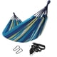 thumbnail image 1 of Hamaca doble SONGMICS 250 x 150 cm, carga de 300 kg, azul/amarillo, 1 of 8