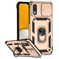 Estuche Gangxun Para Samsung Galaxy A02, Soporte Giratorio 360°, Estilo Mecánico Y Magnético