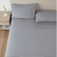 Genérico - Sabana 1800 Hotel Ultra Suave Funda Bordada Super King Gris