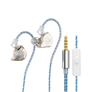 Bothyi - Monitores Intrauditivos Auriculares Estéreo Compactos Con Sonido Para Entrenamiento, Gimnasio, Correr, Música, Color Blanco