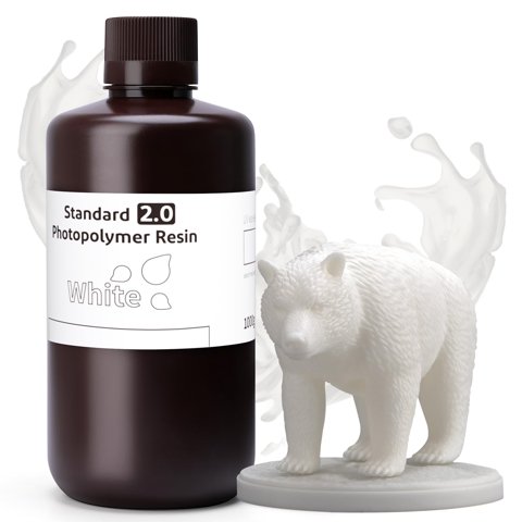 Impresora 3D De Resina Elegoo Upgrade Standard 2.0 Blanca, 1 Kg