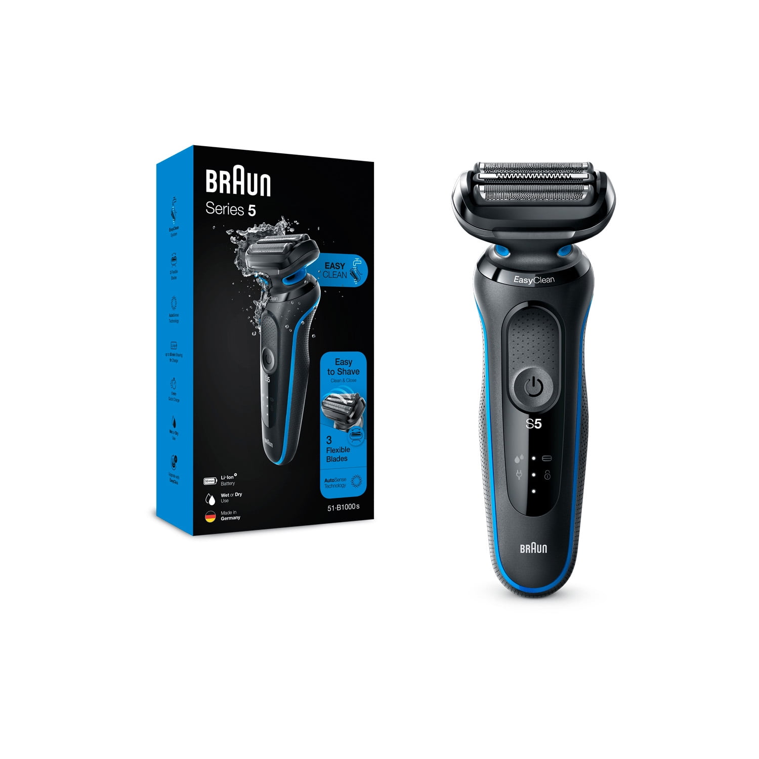 Braun - Afeitadora Electrica Series 5 51-b1000s Negro