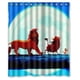 thumbnail image 1 of Cortina de ducha de El Rey León, juego de cortinas de baño con ganchos, tamaño 60 x 72 pulgadas, 1 of 3