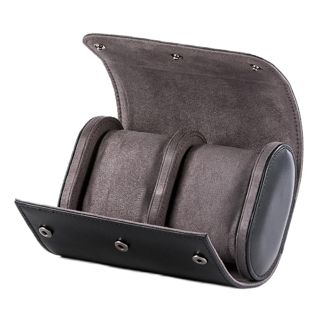 Magideal - Estuche De Viaje Para Relojes Con 2 Compartimentos, Regalos Para Amantes De Los Relojes, Resistente Al Agua, Organizador De Almacenamiento, Almohadas 5.51x3.94x2.76 Pulgadas