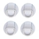thumbnail image 3 of 4x Parche De Anillos En D, Accesorios De Cubierta De PVC, Hebillas De Cordón Para Barco, Tabla De Surf, Blanco, 3 of 3