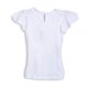thumbnail image 2 of Polera Niña Manga Corta con Vuelos Lisa Blanco Pillin, 2 of 3