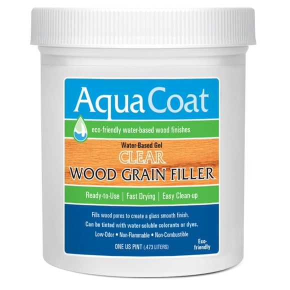 Gel de relleno de madera AquaCoat Clear, 473 ml, a base de agua