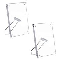 Bothyi - 2 Piezas De Acrílico Transparente Marco De Fotos Fotografía Pantalla De Mesa 6X8 Pulgadas