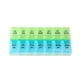 thumbnail image 1 of Caja de medicamentos pequeña de doble fila subempacada para siete días a la semana, caja de medicamentos portátil de gran capacidad, caja de almacenamiento de medicamentos con tapa abierta de 14 compa, 1 of 5