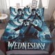 thumbnail image 1 of Wednesday 3-Piece Bedding Set Warm And Comfortable Soft Duvet Cover Bed Set for Boys Girls Kids Adult Bedroom All Season, 1 of 5