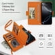thumbnail image 4 of Para iPhone 15 Pro Max Funda Tipo Cartera con Bloqueo RFID, Funda de Teléfono Tipo Bolso Cruzado con 9 Ranuras para Tarjetas, Bolsillo con Cierre y Correa Desmontable, Naranja, para iPhone 15 Pro Max, 4 of 9