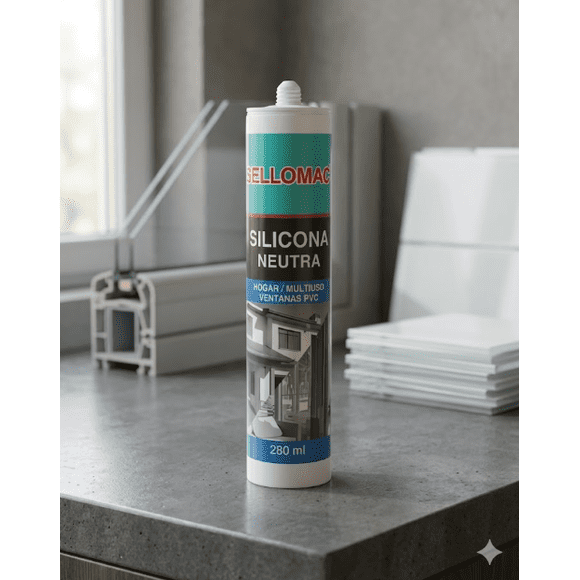 Silicona Neutra Blanca 280 Ml. Sellomac