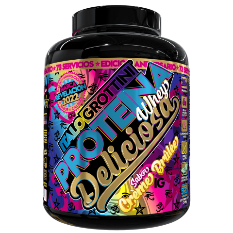 Italo Grottini - Proteína Whey Deliciosa 5 2 Libras 73 Servicios Creme Brulee
