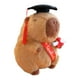 thumbnail image 4 of Muñeco de Graduación de Capibara, Juguete de Peluche, Decoración Del Hogar con Sombreros, Animales de Peluche de Simulación para Graduación de Niñas F marrón, 4 of 5