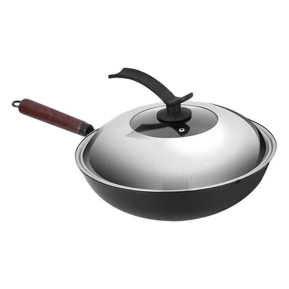 Sartén Con Mango Largo, Antiadherente, Sin Recubrimiento, Wok De Cocina Para Tortitas, Carne, 32cm Plana