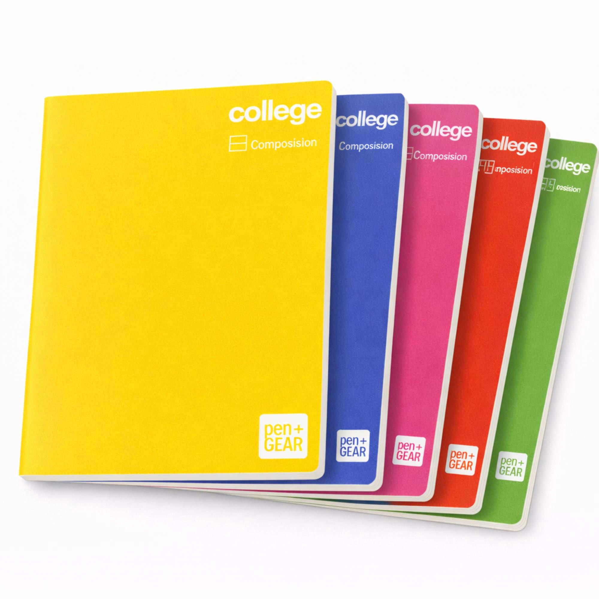 Cuaderno College Composición 80 Hojas, Color Surtido, 1 Un Pen&Gear