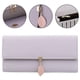 thumbnail image 3 of Cartera de piel vegana para mujer, con colgante de hoja RFID, tarjetero, organizador de chequera para teléfono, monedero con cremallera para niñas, 3 of 6