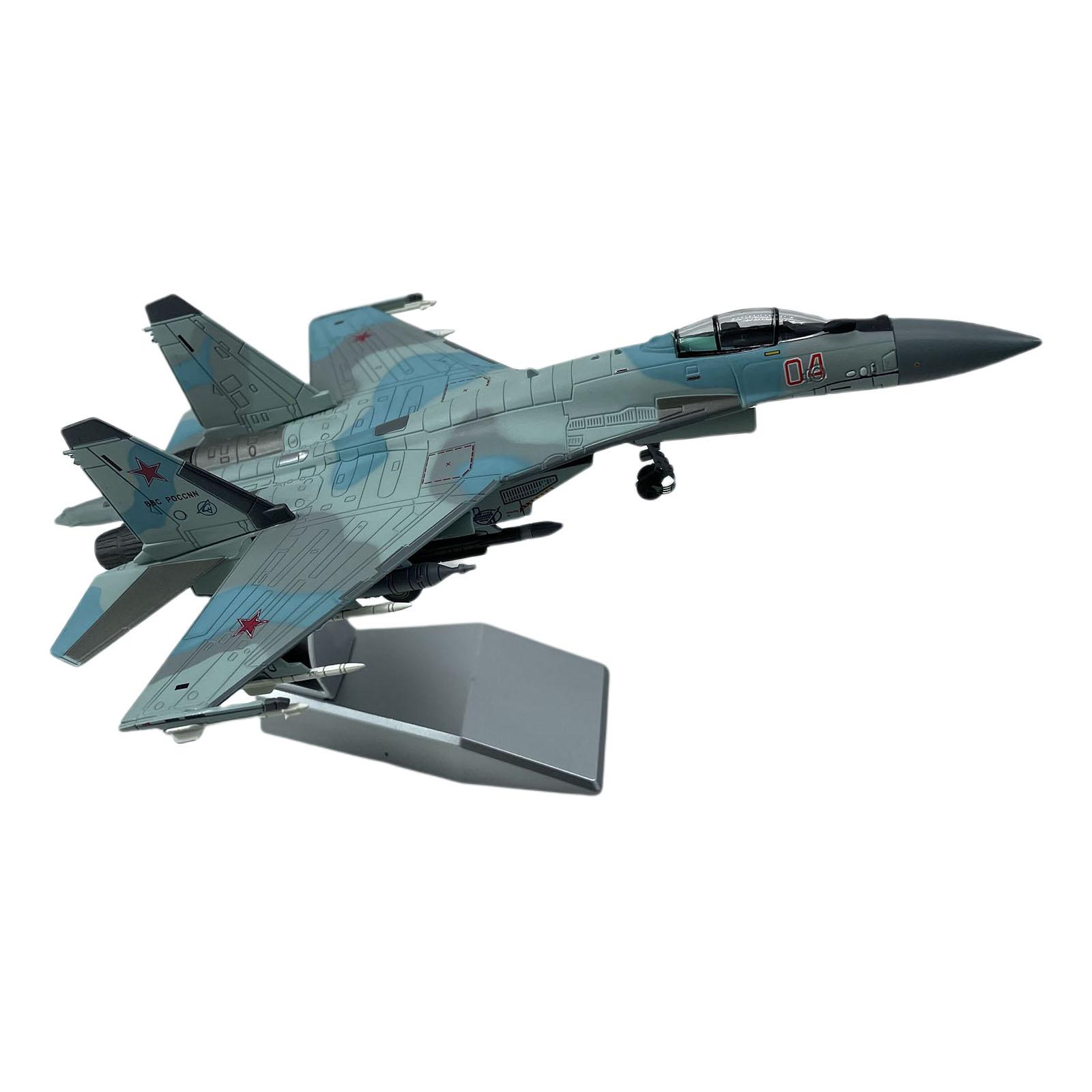 Magideal - American 1/72 Scale Aircraft F-35B Fighter Para Decoración De Escritorio De Habitación , Camuflaje Su-35