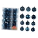 thumbnail image 3 of 48 Piezas De Adornos Colgantes De árbol De Navidad Para Decoración De Fiesta De Año Nuevo Azul, 3 of 5