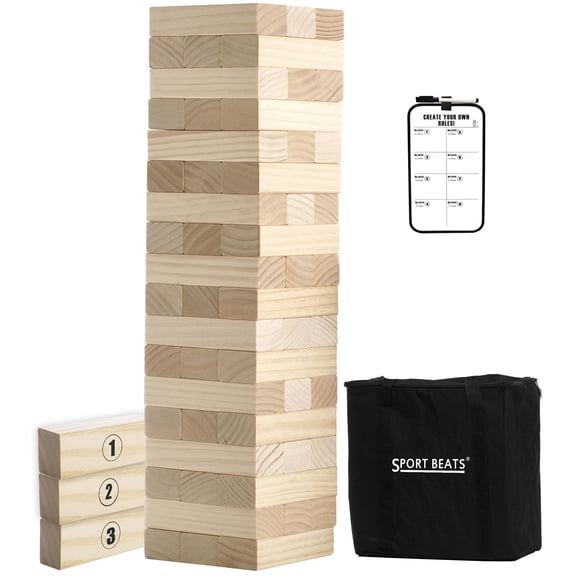 Juego de torre apilable para exteriores SPORT BEATS con bolsa de transporte