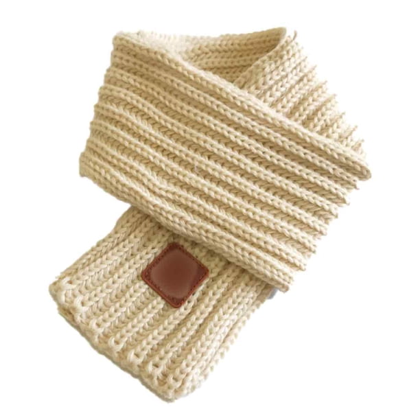 Bufanda de punto para hombre y mujer, bonita, de moda, color liso, sencilla, para otoño e invierno, cálida para bebé.