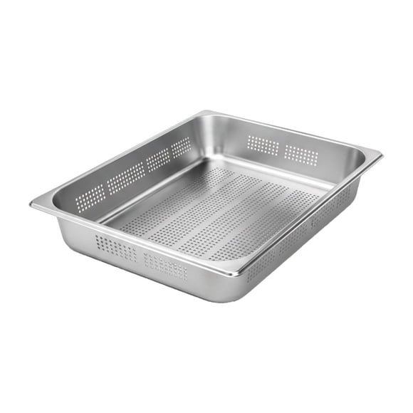 Contenedor Gastronomico Acero Inoxidable Perforado GN 1/1 x 10 Cm