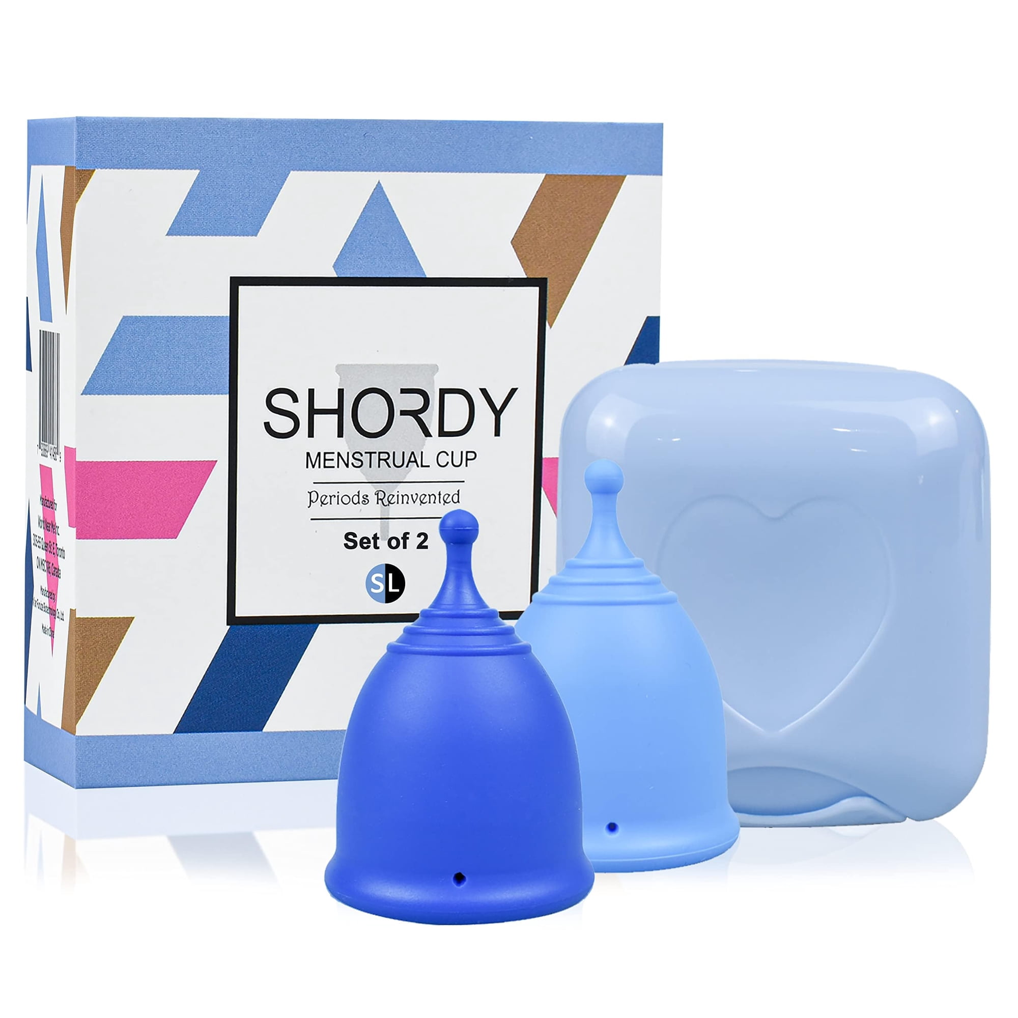 Set De 2 Copas Menstruales Shordy (pequeña+grande) Para Mujer