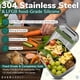 thumbnail image 5 of Bento Box Everusely Sage de acero inoxidable de 800 ml con recipiente, 5 of 7
