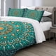 thumbnail image 3 of Purple Mandala Bedding Set Boho Duvet Cover Set 3 Piece Bohemian Comforter Cover with 2 Pillowcases, 3 of 5