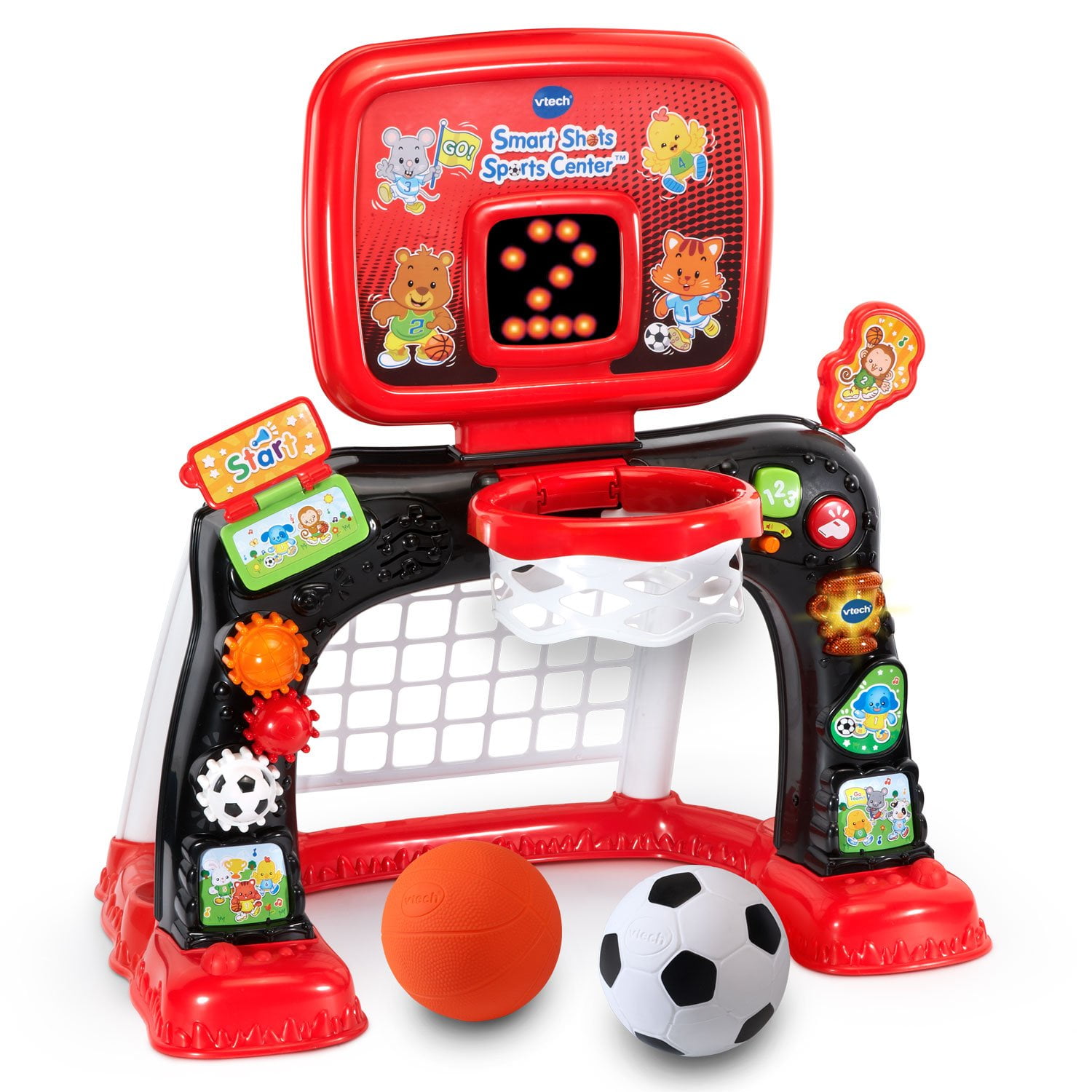 Centro Deportivo Toy Vtech Smart Shots Con Marcador Led, Rojo